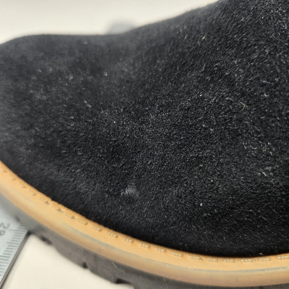 Blondo Waterproof Womens Booties Sz 7M Black Suede Chelsea Ankle Pull On Casual - Picture 11 of 11